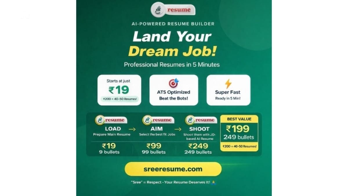 The ‘Sree Resume’ Promise: Honouring the Past and Empowering the Future of Indians for Rs 19