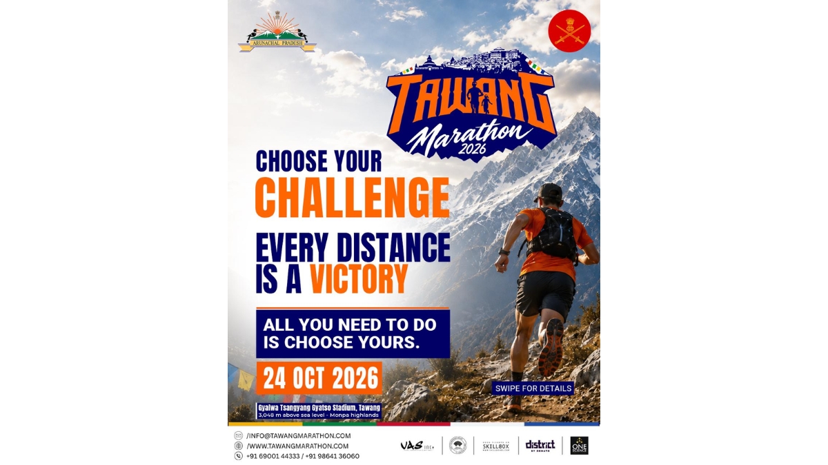 Elite Runners to Converge at 10,000 Feet for the Ultimate Tawang Marathon this October, Govt of Arunachal Pradesh and Indian Army release date for TM2026