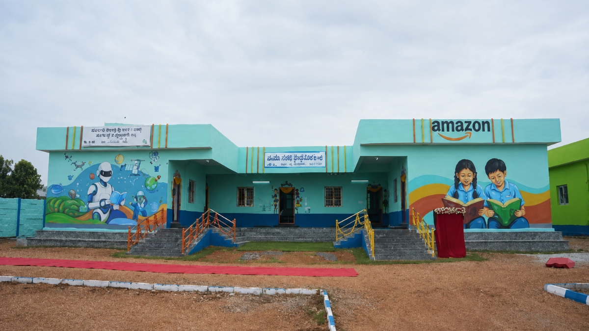 Amazon Inaugurates New Mandal Parishad Primary School and Pre-Primary Center in Peddaveedu, Telangana