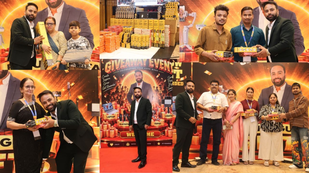 Indian Social Worker Rahul Gupta Supports Emerging Content Creators; Essential Equipments Distributed at Influencer Giveaway Event